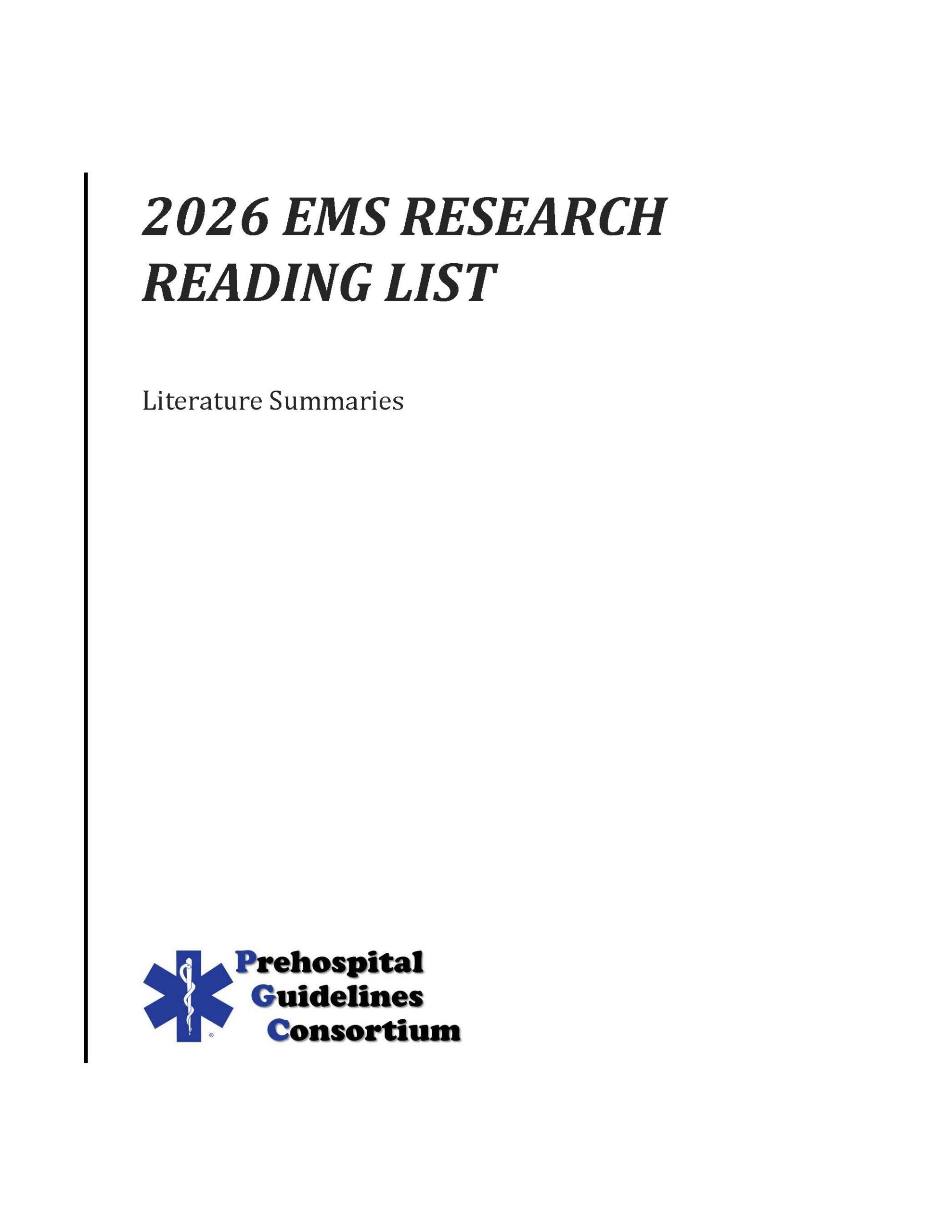 2026 EMS Research Reading List